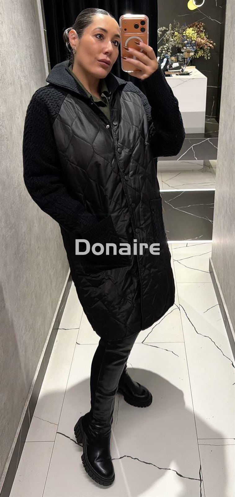 Abrigo combinado acolchado y punto NKN - Imagen 1