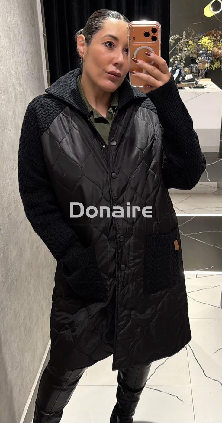 Abrigo combinado acolchado y punto NKN - Imagen 2