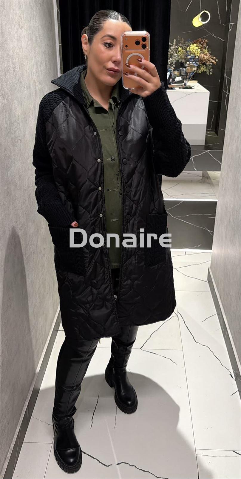 Abrigo combinado acolchado y punto NKN - Imagen 3