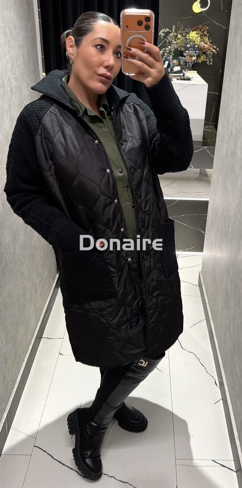 Abrigo combinado acolchado y punto NKN - Imagen 4