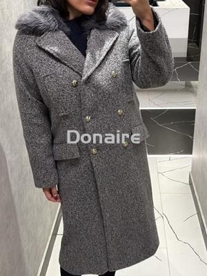 Abrigo cruzado gris Koralline - Imagen 1