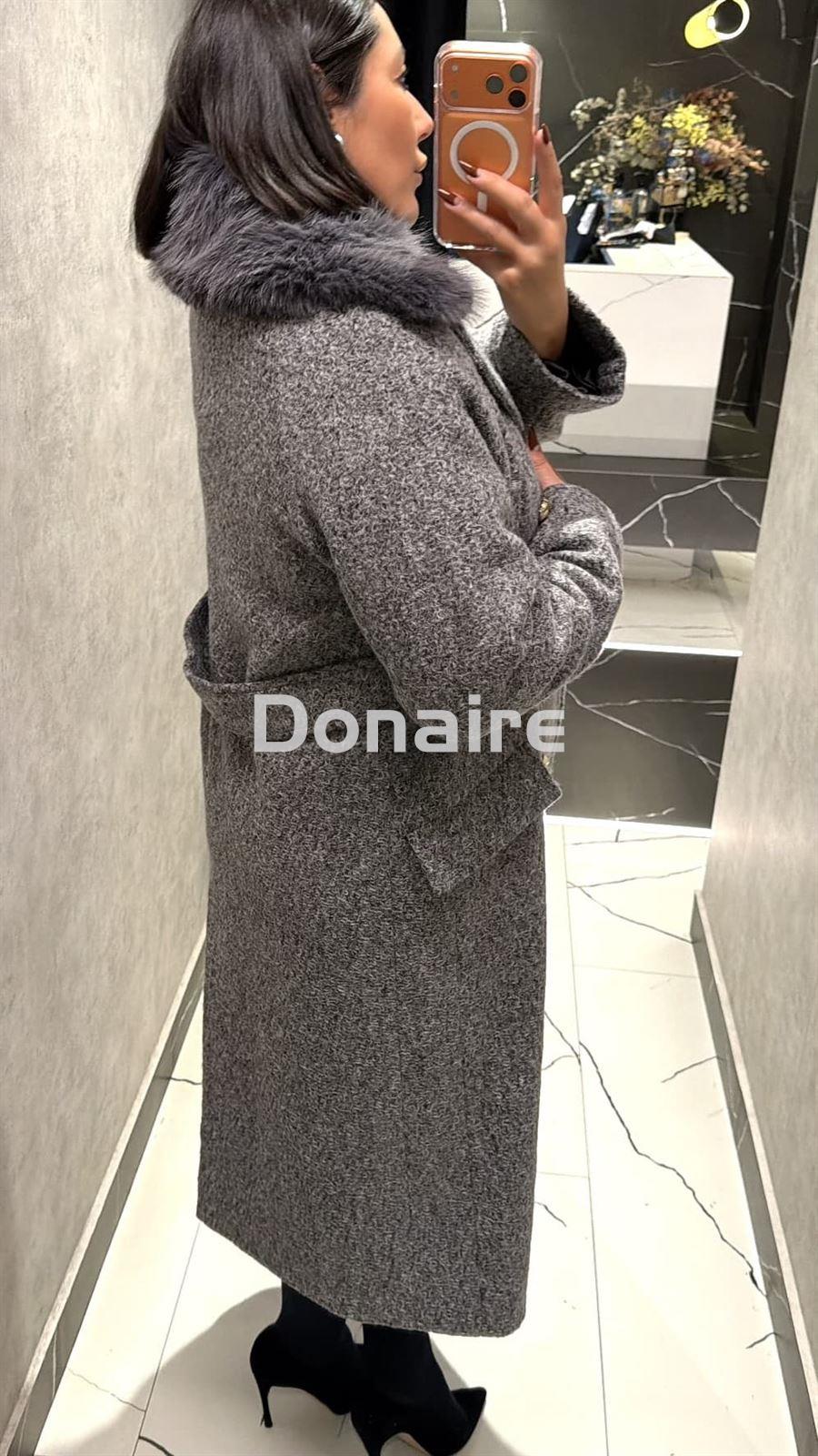 Abrigo cruzado gris Koralline - Imagen 5