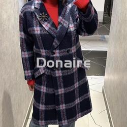 Abrigo cuadros Koralline - Imagen 1