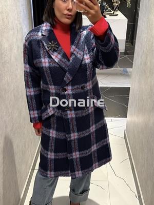 Abrigo cuadros Koralline - Imagen 1