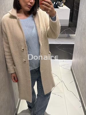 Abrigo de punto efecto pelo WNT - Imagen 1