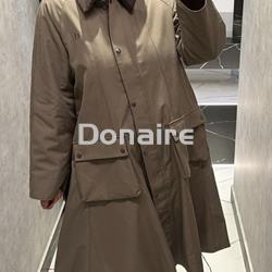 Abrigo largo acampanado cuello de pana Dixie - Imagen 1