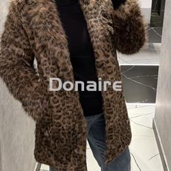 Abrigo pelo animal print Goa Goa - Imagen 1