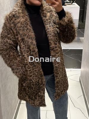 Abrigo pelo animal print Goa Goa - Imagen 1