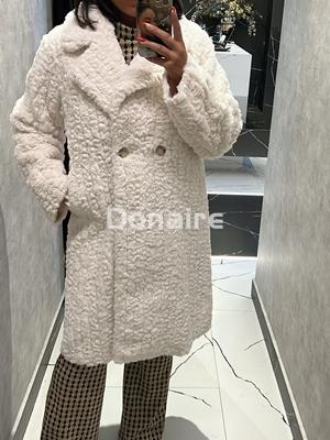 Abrigo pelo crudo reversible Goa Goa - Imagen 1