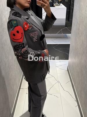 Americana cruzada oversize parches Lola Casademunt - Imagen 2