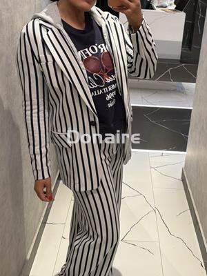 Americana rayas con capucha Dixie - Imagen 1