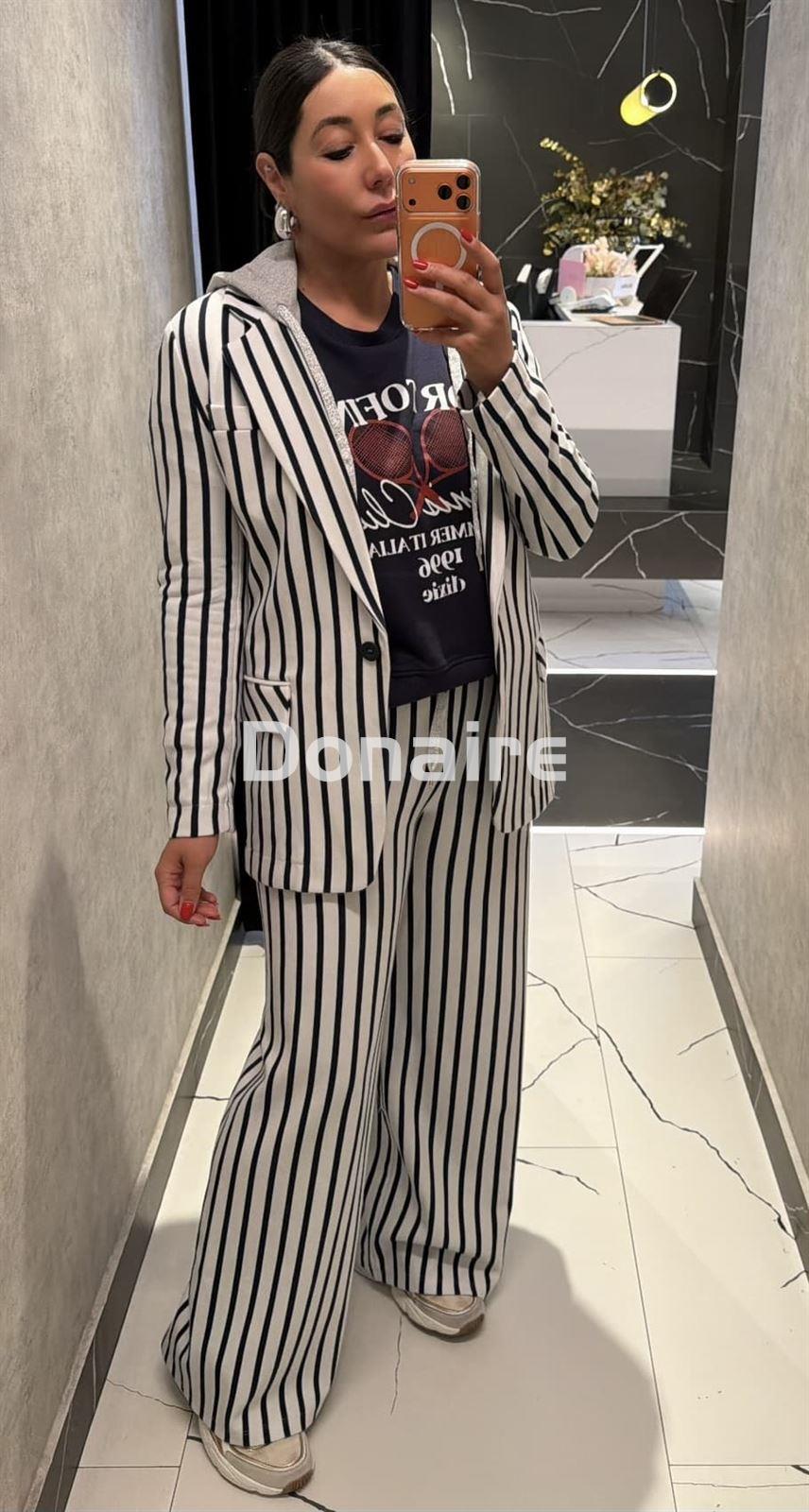 Americana rayas con capucha Dixie - Imagen 2