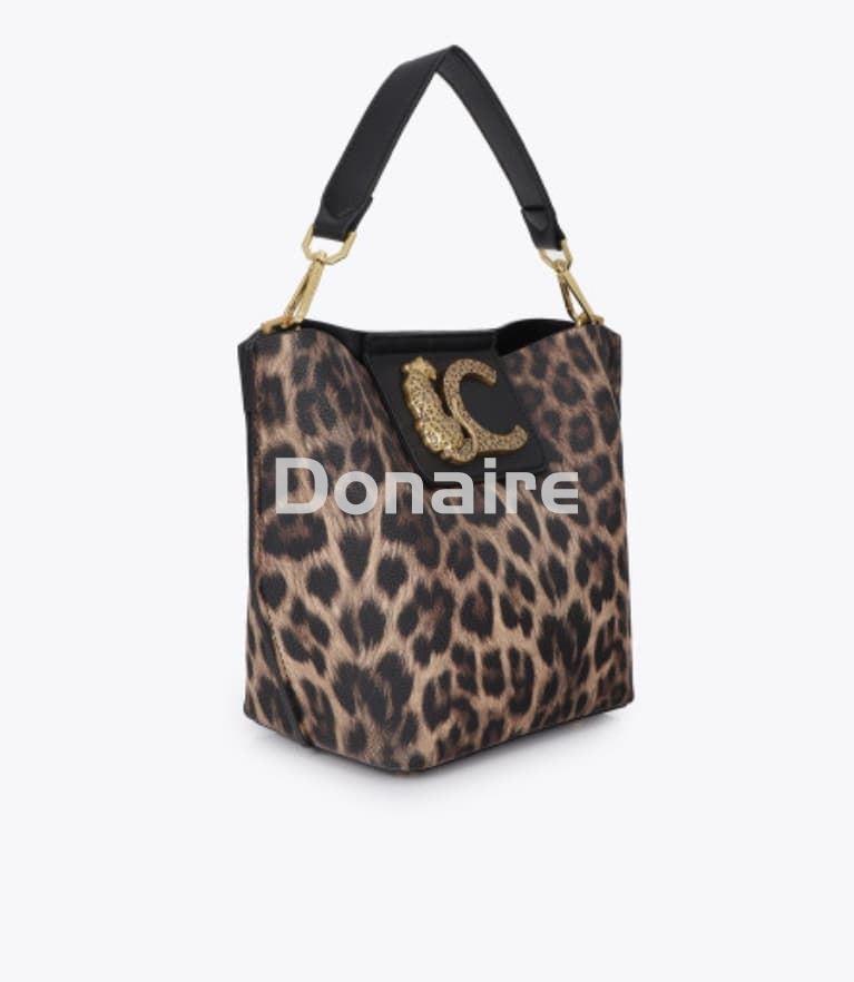 Bandolera leopardo con logo leoparado Lola Casasemunt - Imagen 2