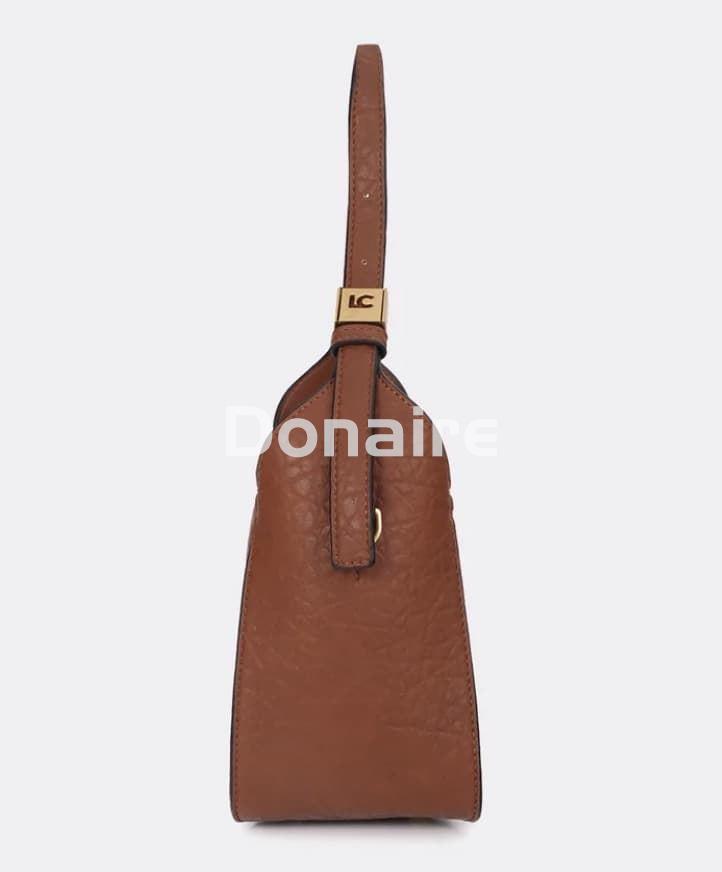 Bandolera marrón con logo dorado Lola Casademunt - Imagen 6