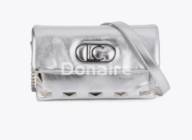 Bandolera plateada con tachas Lola Casademunt - Imagen 1