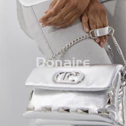 Bandolera plateada con tachas Lola Casademunt - Imagen 2