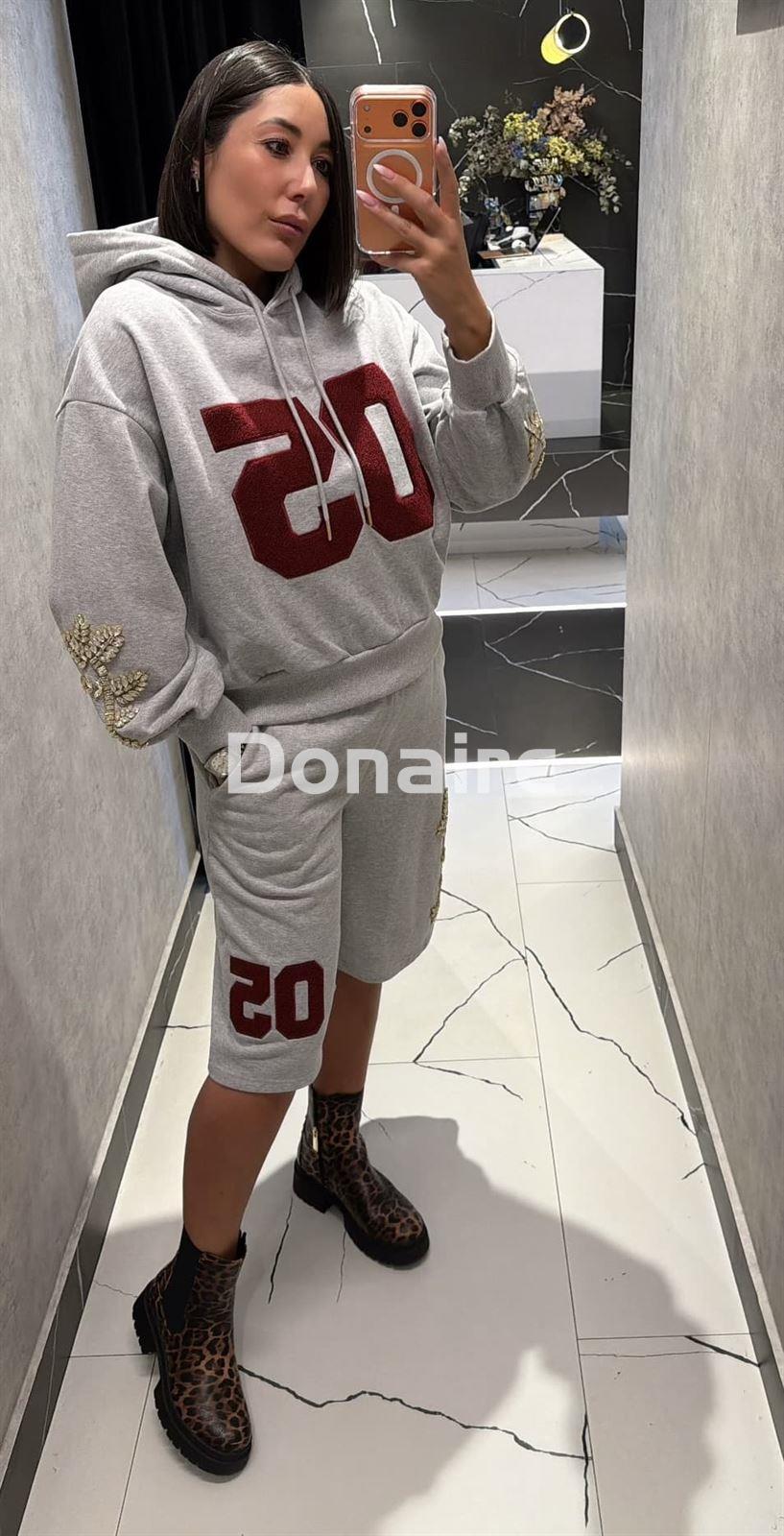Bermuda jogger gris Trash and Luxury - Imagen 2