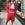 Biker corta efecto piel roja y tachas Koralline - Imagen 1