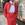 Biker corta efecto piel roja y tachas Koralline - Imagen 2