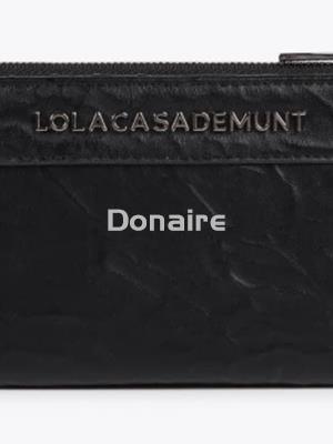 Billetero XL efecto piel arrugada y tachas Lola Casademunt - Imagen 1