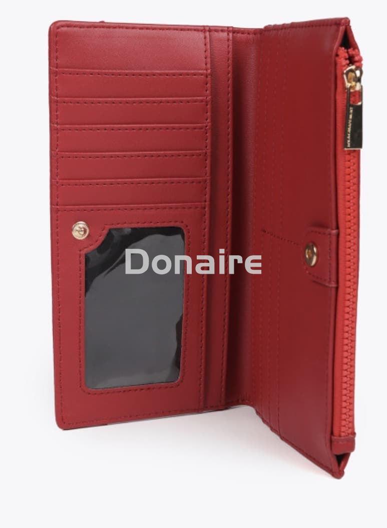 Billetero XL monograma rombos rojo Lola Casademunt - Imagen 4