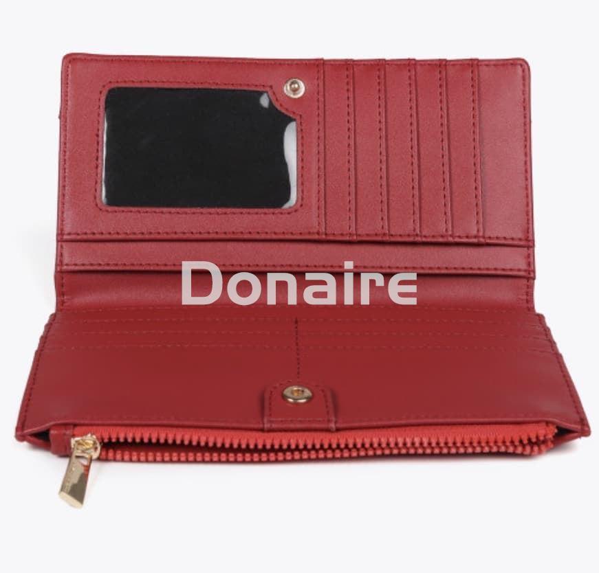 Billetero XL monograma rombos rojo Lola Casademunt - Imagen 5