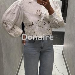 Blusa calada lino NKN - Imagen 2