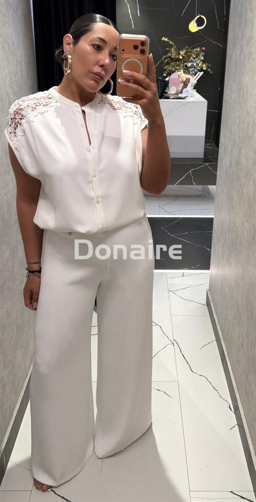 Blusa combinada guipour Goa Goa - Imagen 1