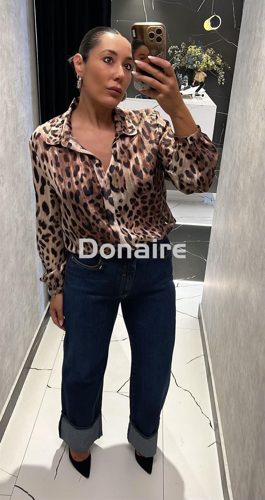 Blusa gasa animal print Koralline - Imagen 1