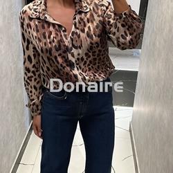 Blusa gasa animal print Koralline - Imagen 1