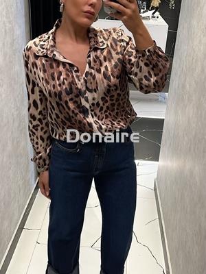 Blusa gasa animal print Koralline - Imagen 1