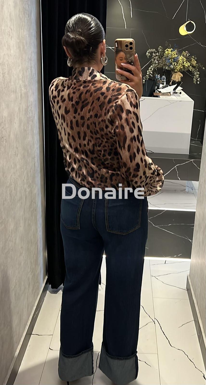 Blusa gasa animal print Koralline - Imagen 3