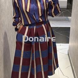 Blusa lazada print rayas Dixie - Imagen 1