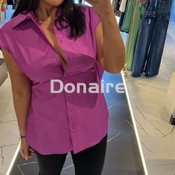 Blusa morada manga sisa Dixie - Imagen 1