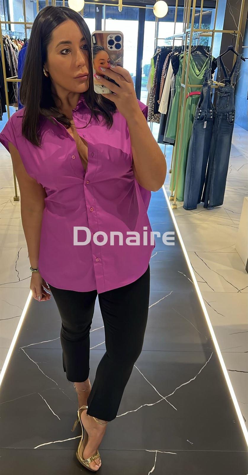 Blusa morada manga sisa Dixie - Imagen 3