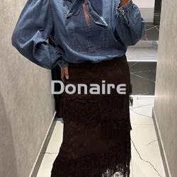 Blusa vaquera lazada Dixie - Imagen 2