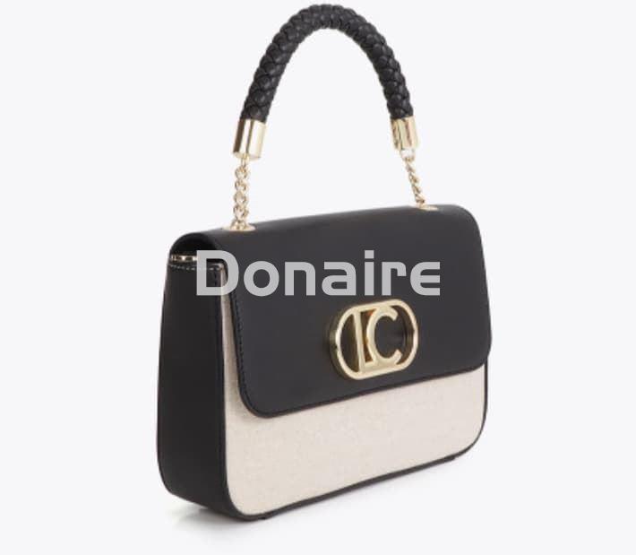 Bolso bandolera bicolor con solapa Lola Casademunt - Imagen 3