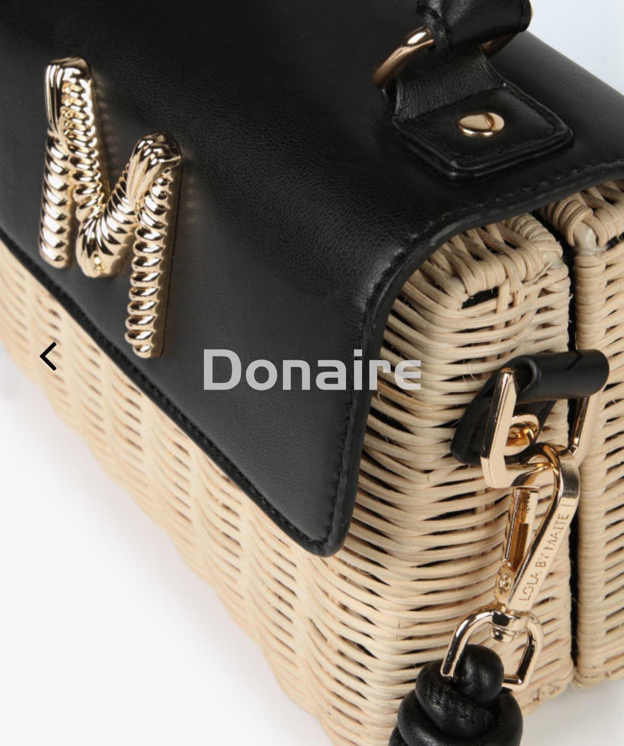 Bolso bandolera caja ratán Maite - Imagen 4