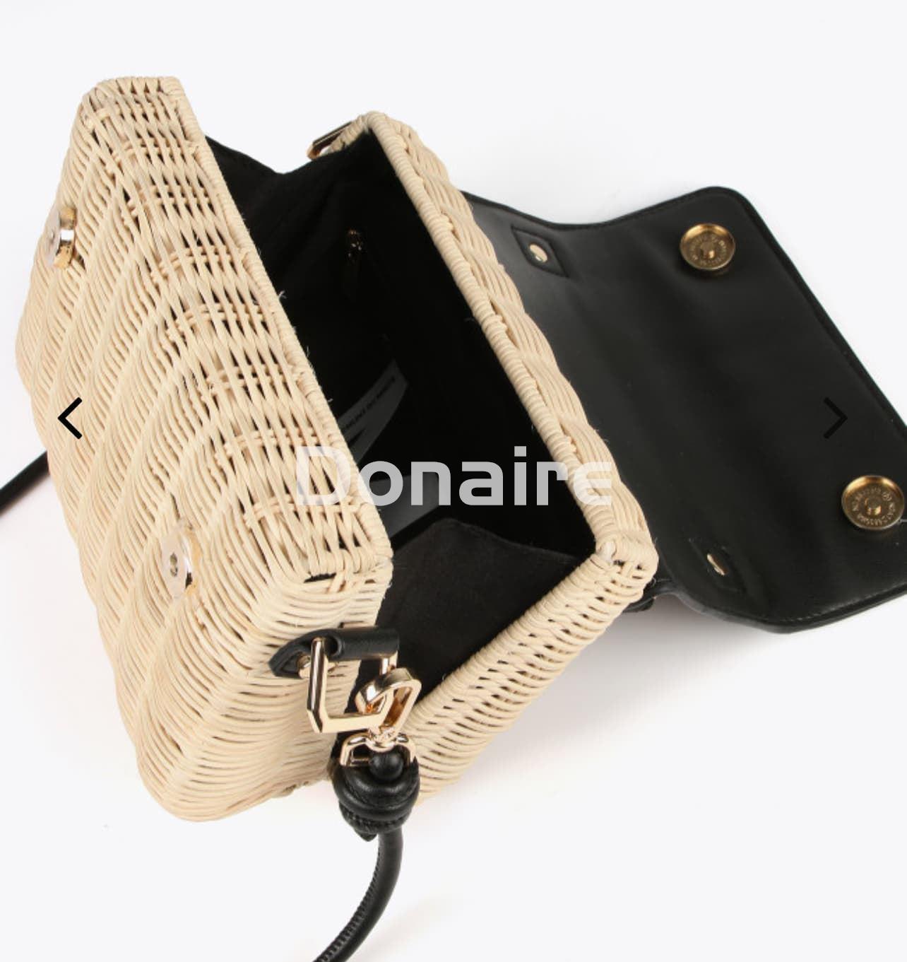 Bolso bandolera caja ratán Maite - Imagen 5