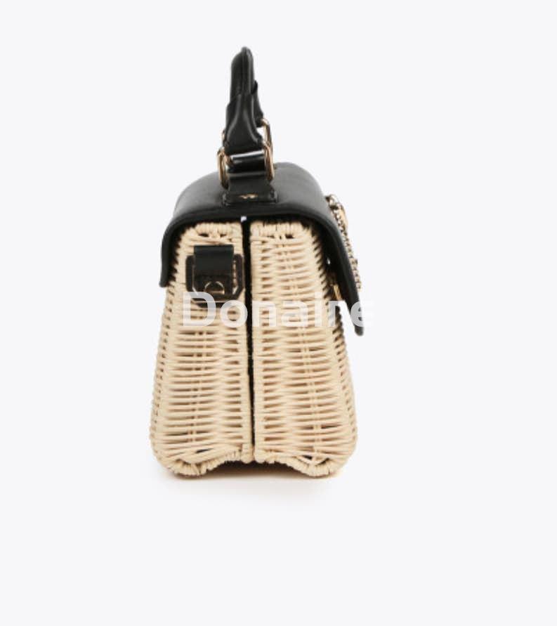 Bolso bandolera caja ratán Maite - Imagen 7