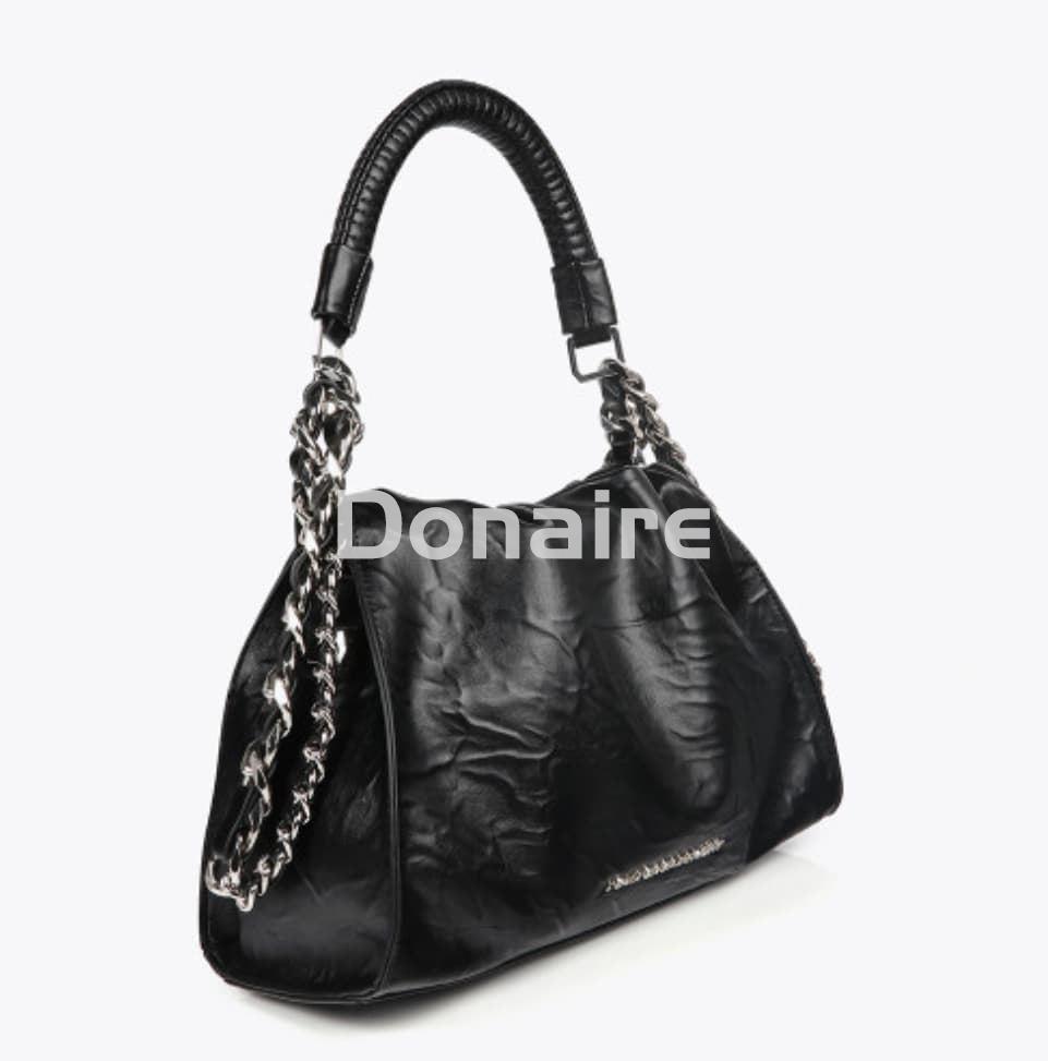 Bolso bandolera efecto piel arrugada Lola Casademunt - Imagen 3