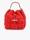 Bolso bandolera efecto piel matelassée roja Lola Casademunt - Imagen 2