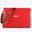 Bolso bandolera logotipada roja y correa animal print Lola Casademunt - Imagen 1