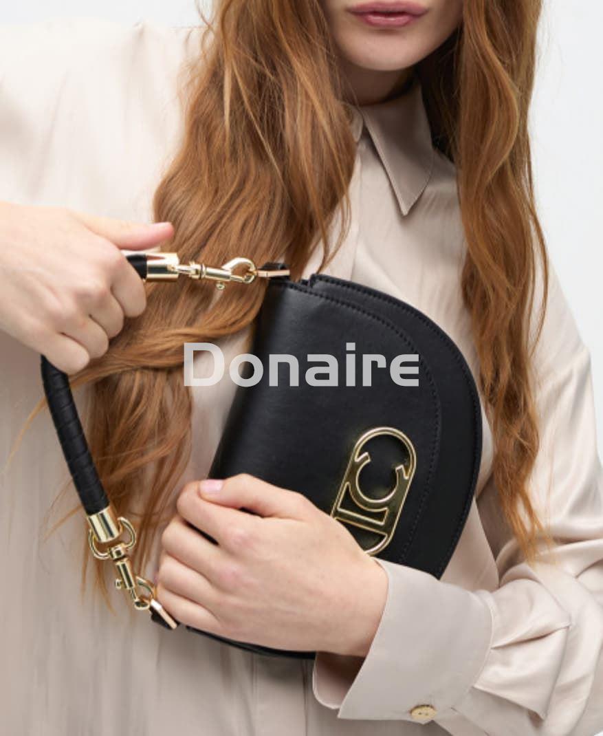 Bolso bandolera media luna con solapa Lola Casademunt - Imagen 1