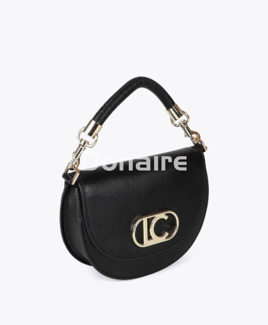Bolso bandolera media luna con solapa Lola Casademunt - Imagen 3