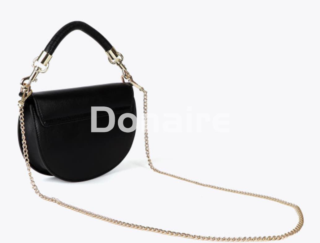Bolso bandolera media luna con solapa Lola Casademunt - Imagen 4