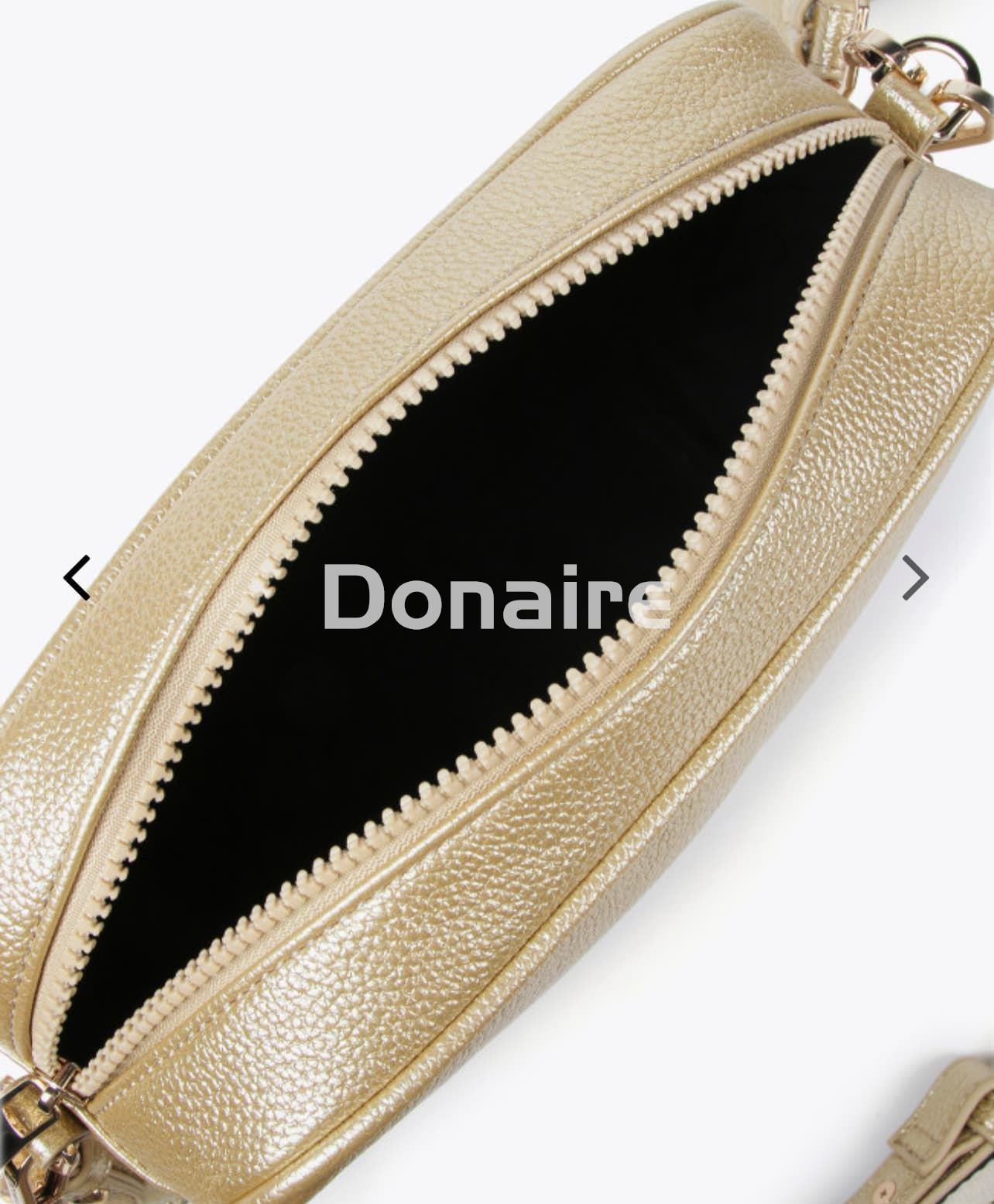 Bolso bandolera monograma dorado Lola Casademunt - Imagen 6