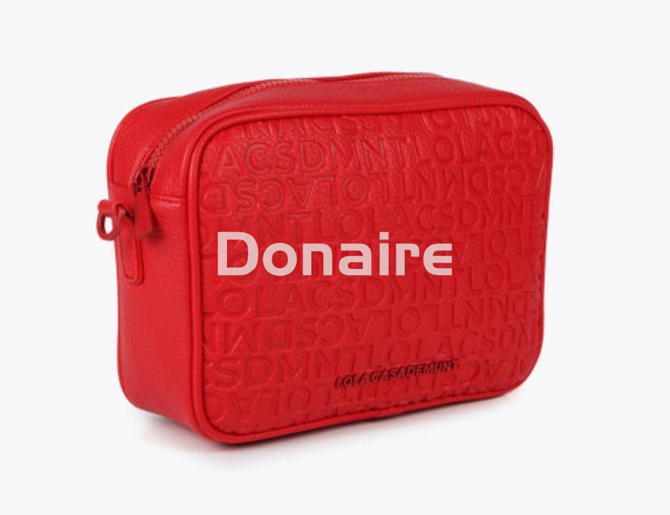 Bolso bandolera monograma roja Lola Casademunt - Imagen 2