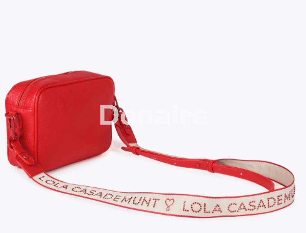 Bolso bandolera monograma roja Lola Casademunt - Imagen 3