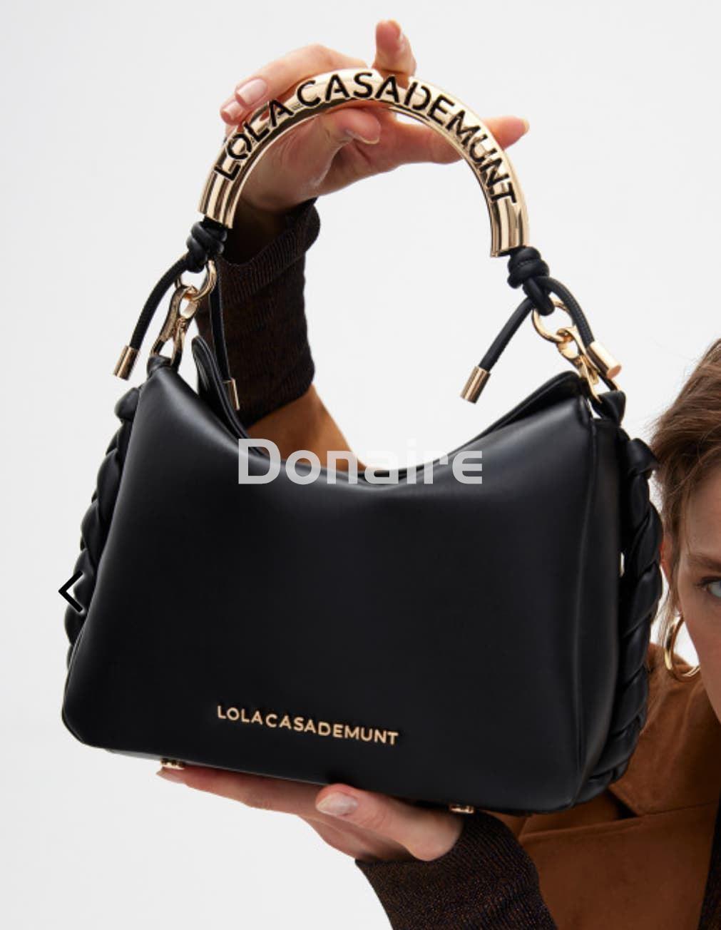 Bolso bandolera negra 1981 Lola Casademunt - Imagen 1